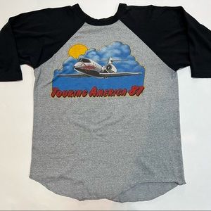 VINTAGE single stitch FOGHAT concert tee touring America 1981. Unisex